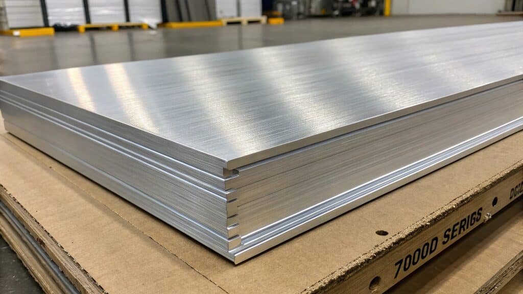 alt text: lightweight yet strong 7000 series aluminum component like an aircraft part