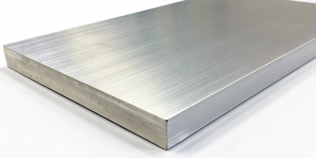 A chart showing the tensile strength progression from pure aluminum, to a 6061 alloy, to a forged 7075-T6 alloy.